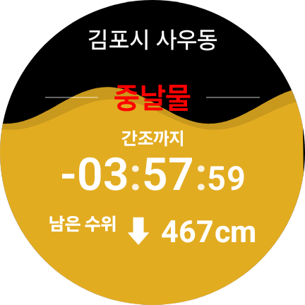 여기물때 워치 실시간 조수 정보